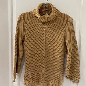 J.Crew chunky ribbed turtleneck sweater.